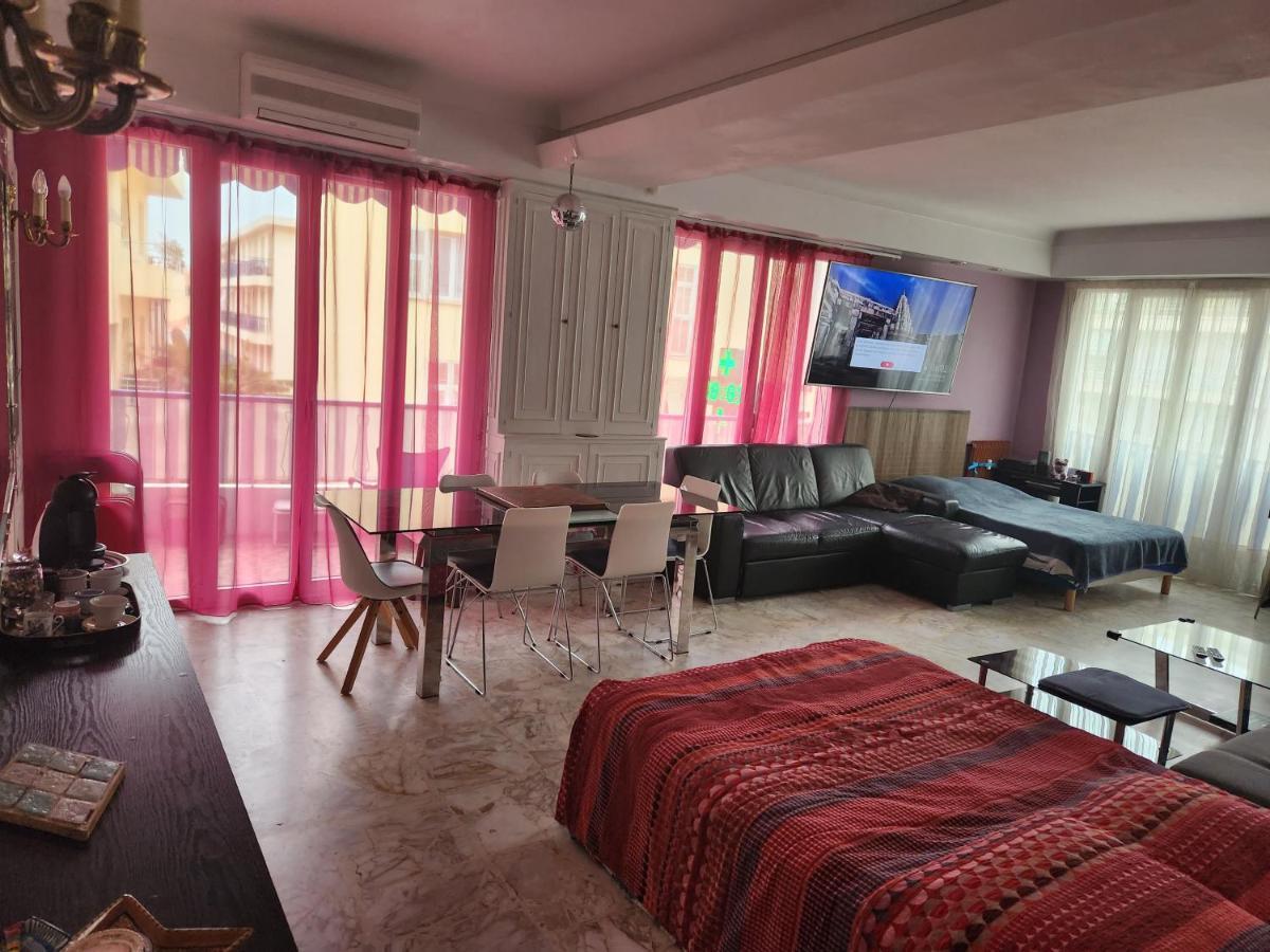 Big Apart 140M2 5Min Walk To Beach Sea &Promenade 3 Double Rooms,Big Living Room 42M2, 3 Showers,9 Beds, Free Parking Nizza Exterior foto